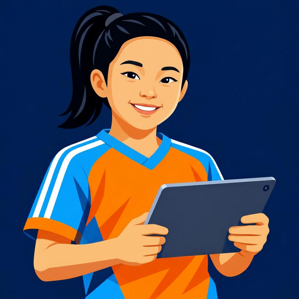 Illustrated portrait of the founder